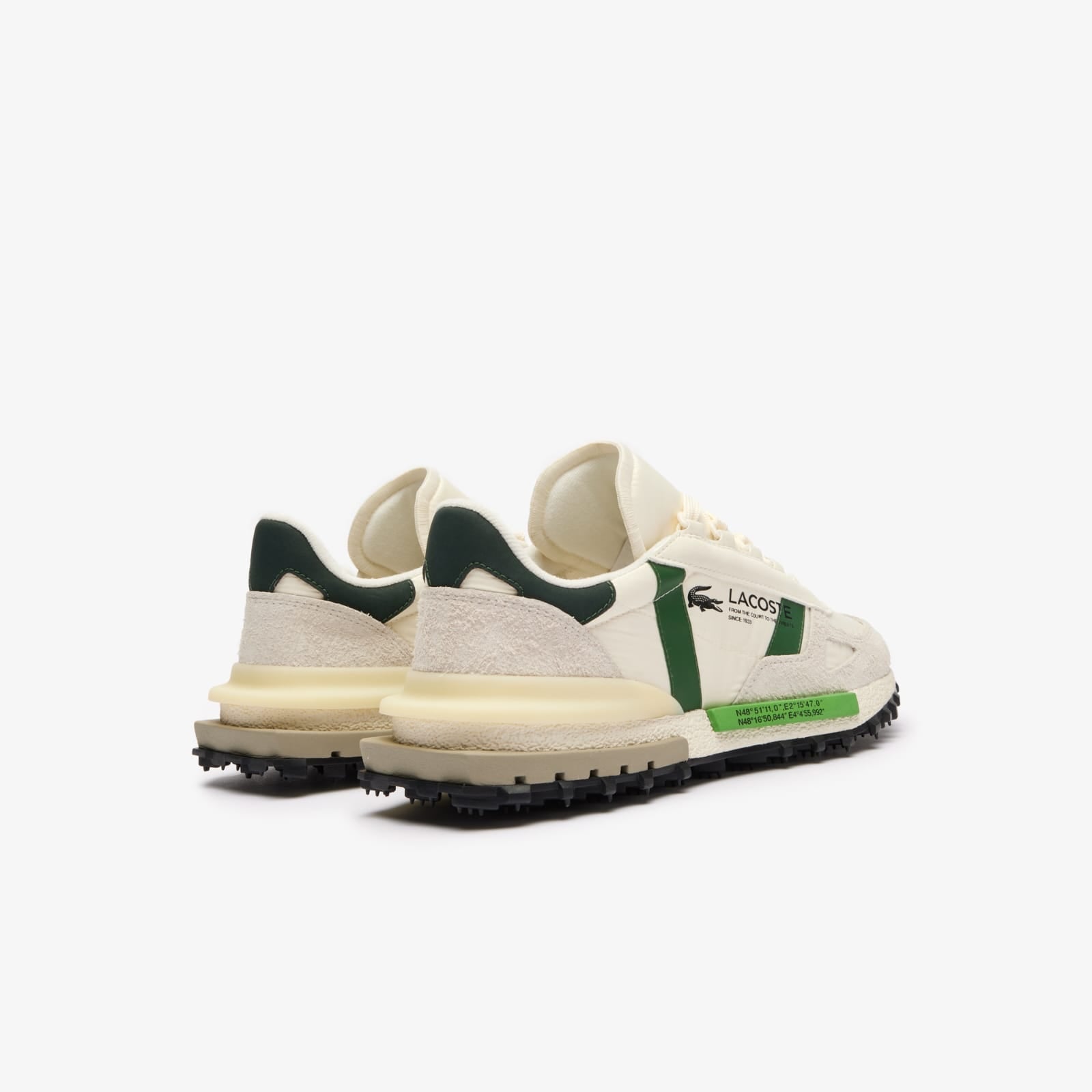 Lacoste Elite Active Off White Dark Green