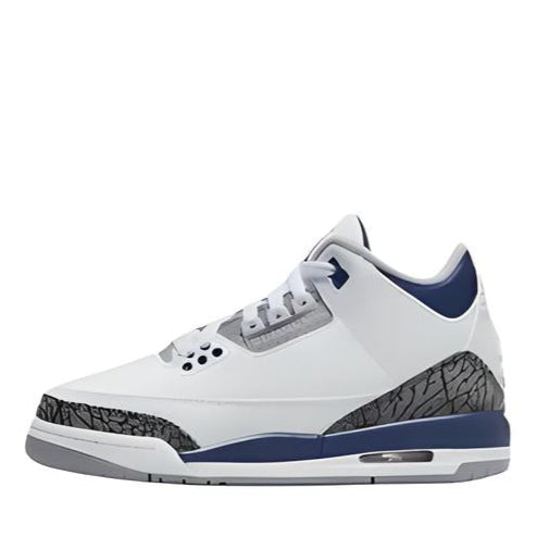Jordan Big Kid 3 Retro Blanco/Azul marino medianoche